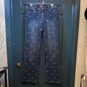 Lilly Pulitzer denim with embroidered crabs